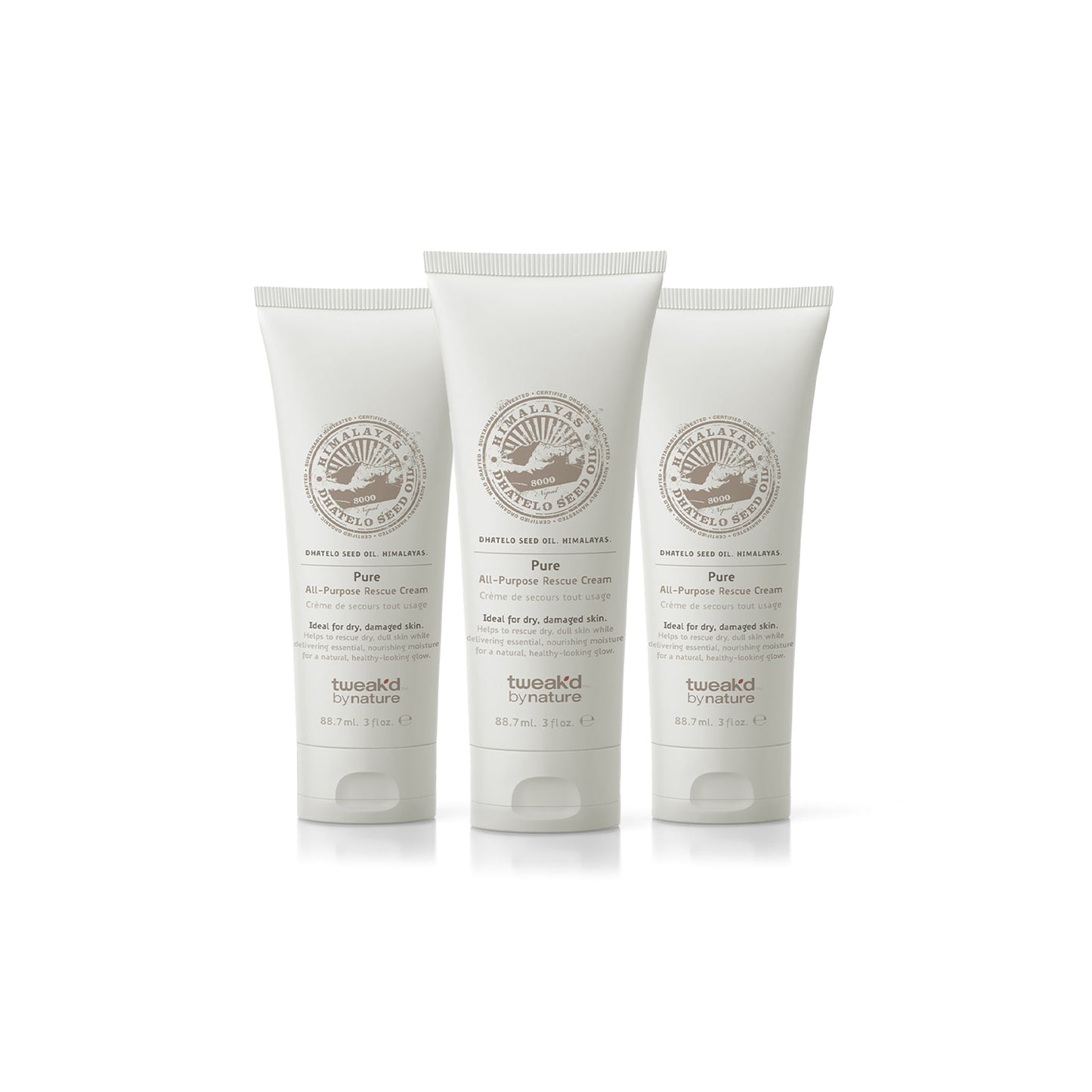 Tweak'd by Nature Restore Pure All-Purpose Rescue Cream Multi-Pack (Fragrance-Free)