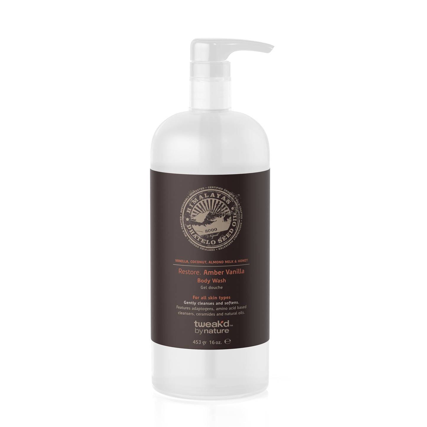 Tweak'd by Nature Restore Amber Vanilla Body Wash