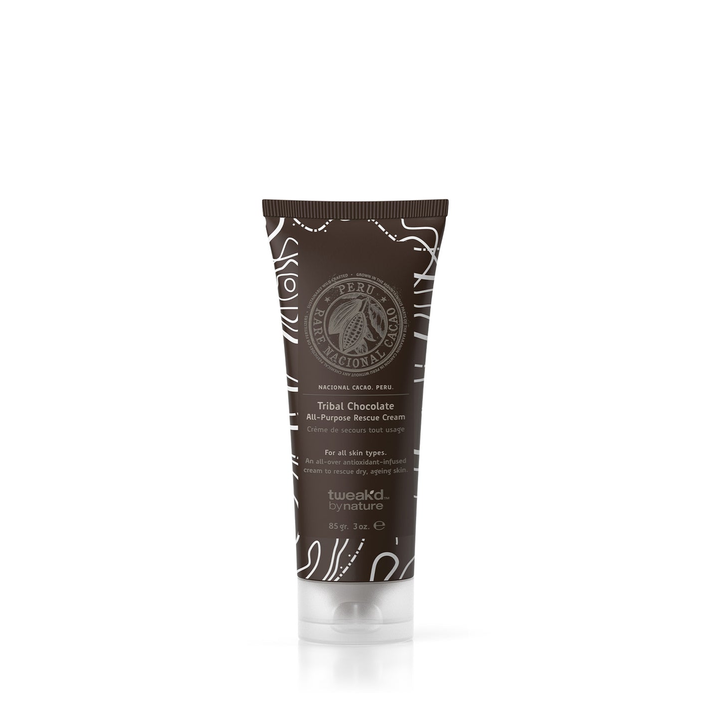 Tweak'd by Nature Rare Treasures Tribal Chocolate All-Purpose Rescue Cream 3oz