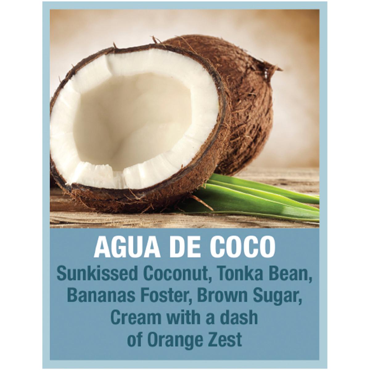 Tweak'd by Nature Agua de Coco scent profile; coconut, tonka bean, bananas foster, brown sugar, cream with a dash of orange zest.