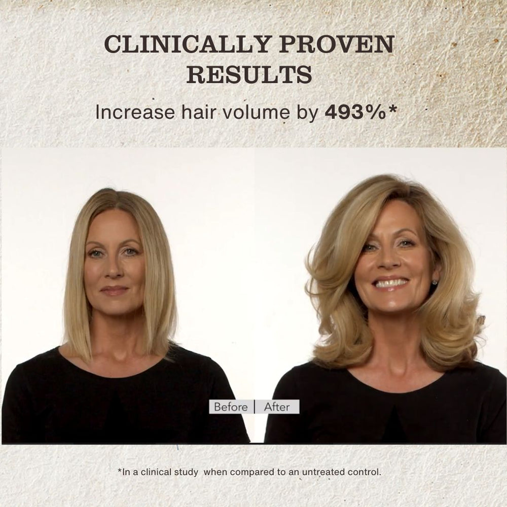 
                  
                    Before and After using Restore Cleansing Volumizing Scrub
                  
                