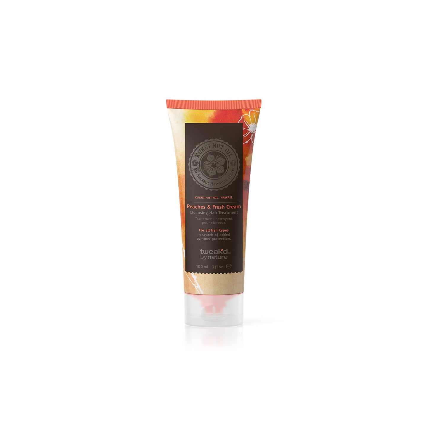 Tweak'd by Nature Rare Treasures Peaches & Fresh Cream Cleansing Hair Treatment 3oz