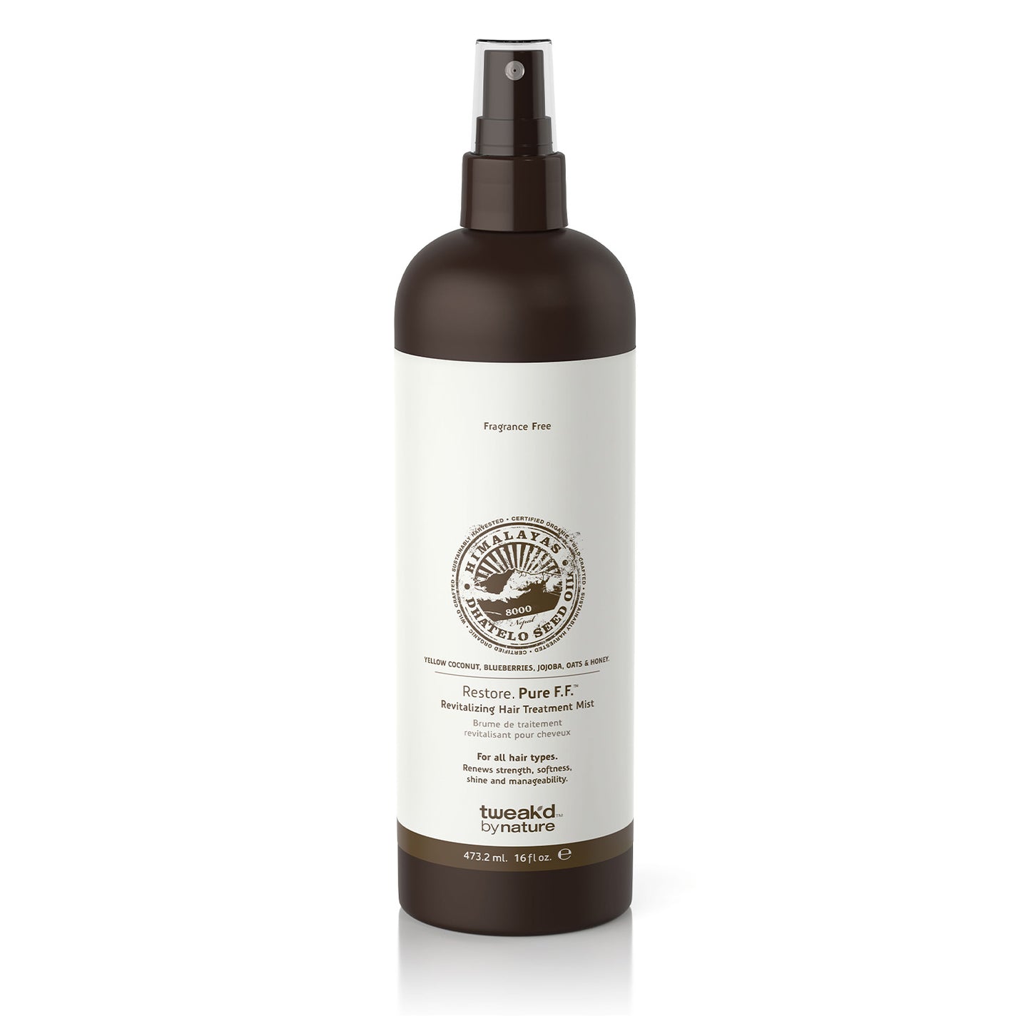 Tweak'd by Nature Restore Pure F.F. Revitalizing Hair Treatment Mist (Fragrance Free)