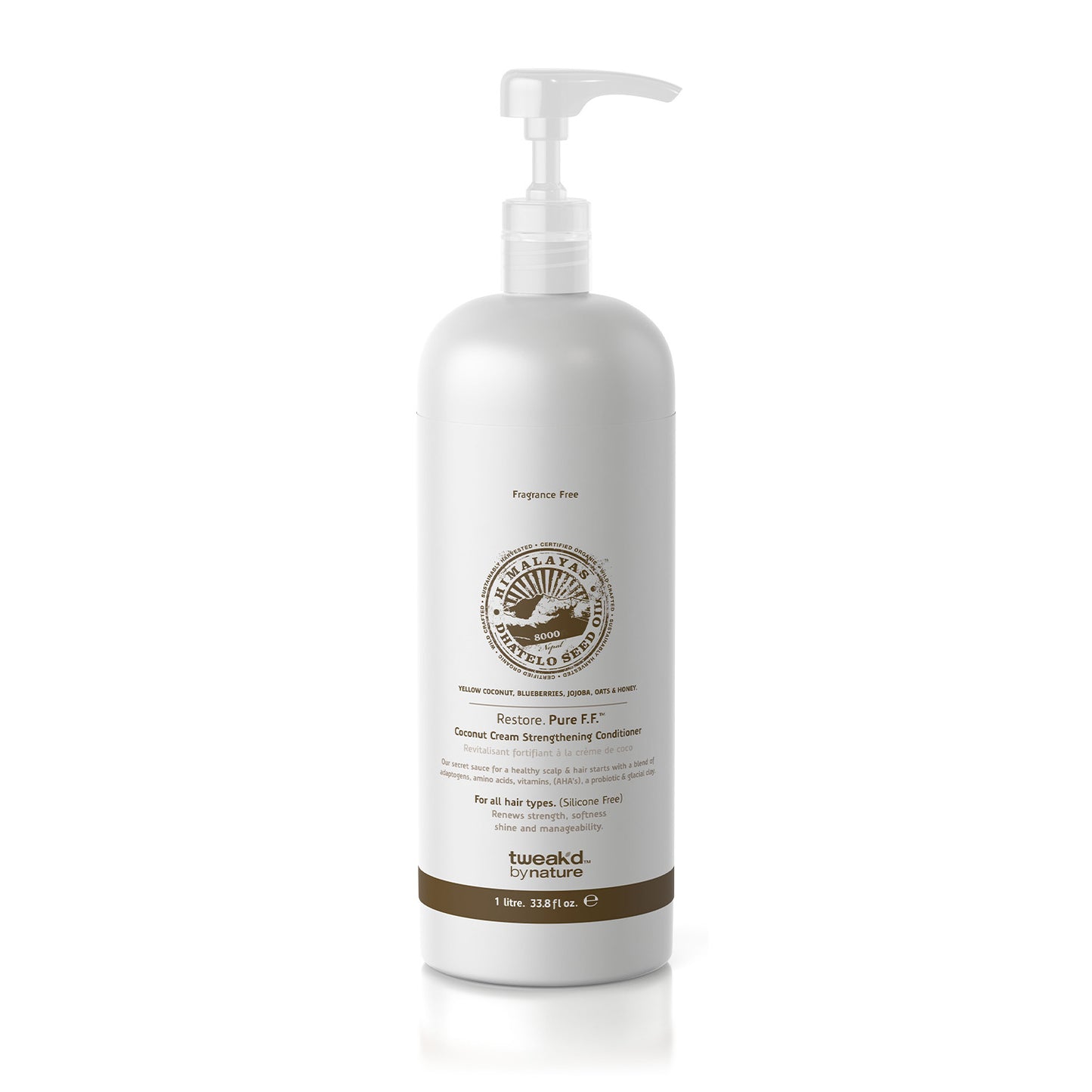 Tweak'd by Nature Restore Pure F.F. Strengthening Conditioner (Fragrance Free)